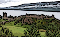 Urquhart Castle - Loch Ness - Highlands, seleziona per ingrandire